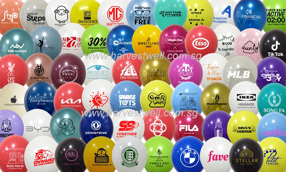 [100 pieces] Balloon Logo Printing 1 Side 1 Colour